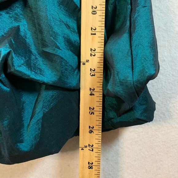 VTG Teeze Me Women Sweetheart Strapless Mini Dress Sz 9 Turquiose Y2K HOCO - Picture 11 of 13